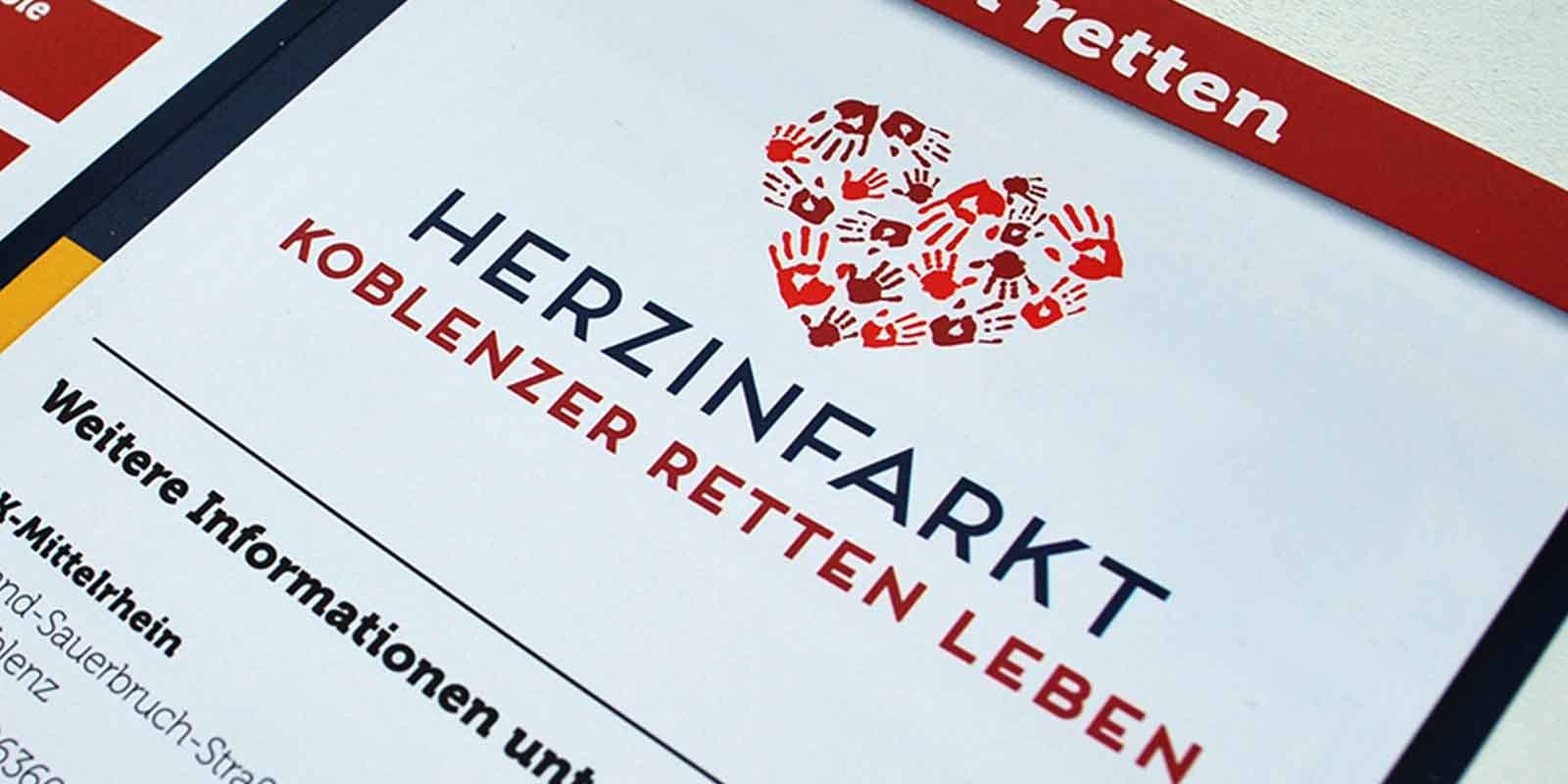 German Red Cross Campaign Designed by Kelly Gold - Herzinfarkt Koblenzer Retten Leben